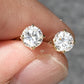 14K Yellow Gold Diamond Stud Earrings – 0.94 Total Carat Weight