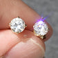 14K Yellow Gold Diamond Stud Earrings – 0.94 Total Carat Weight