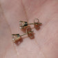 14K Yellow Gold Diamond Stud Earrings – 0.94 Total Carat Weight