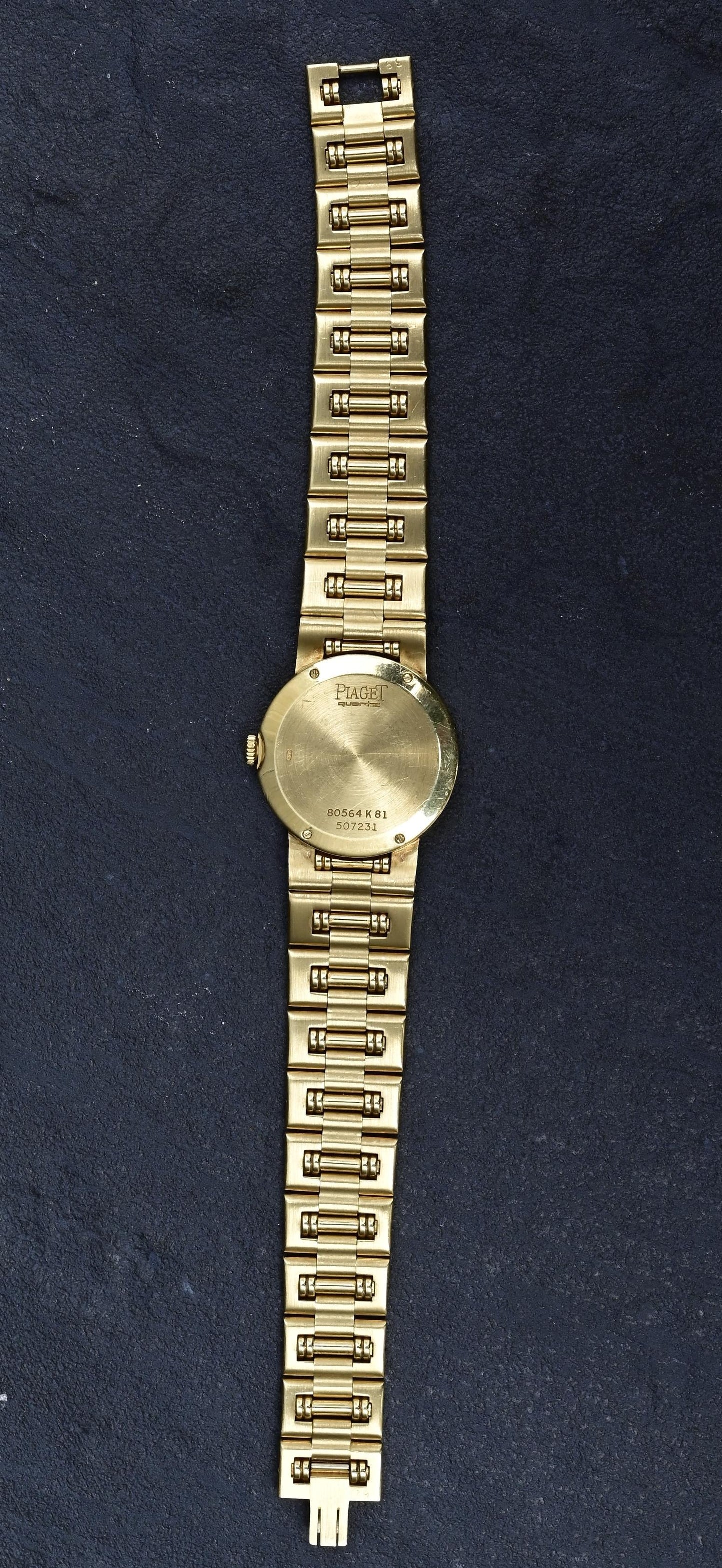 Piaget Polo 80564 K81 Ladies Quartz Watch in 18K Gold with Opal Dial