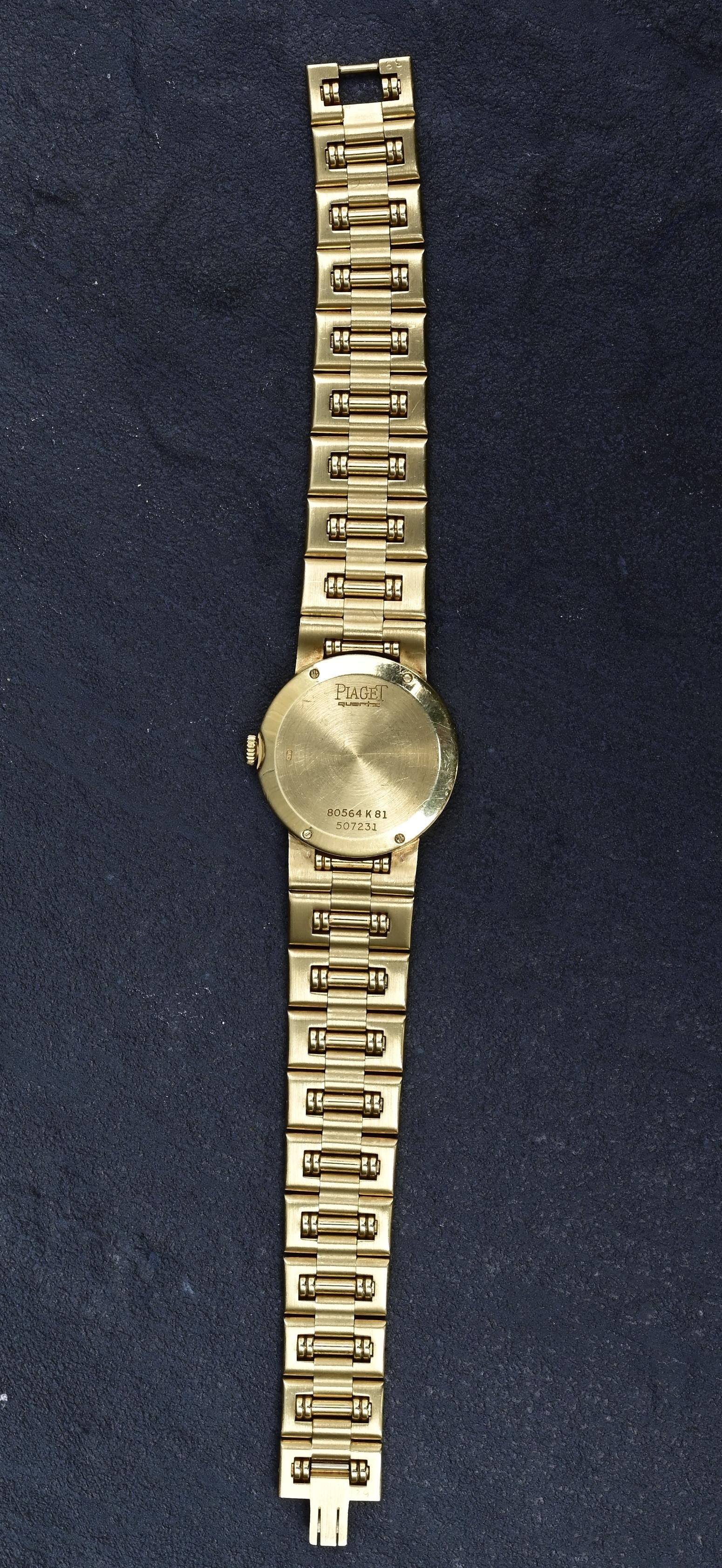 Piaget Polo 80564 K81 Ladies Quartz Watch in 18K Gold with Opal Dial