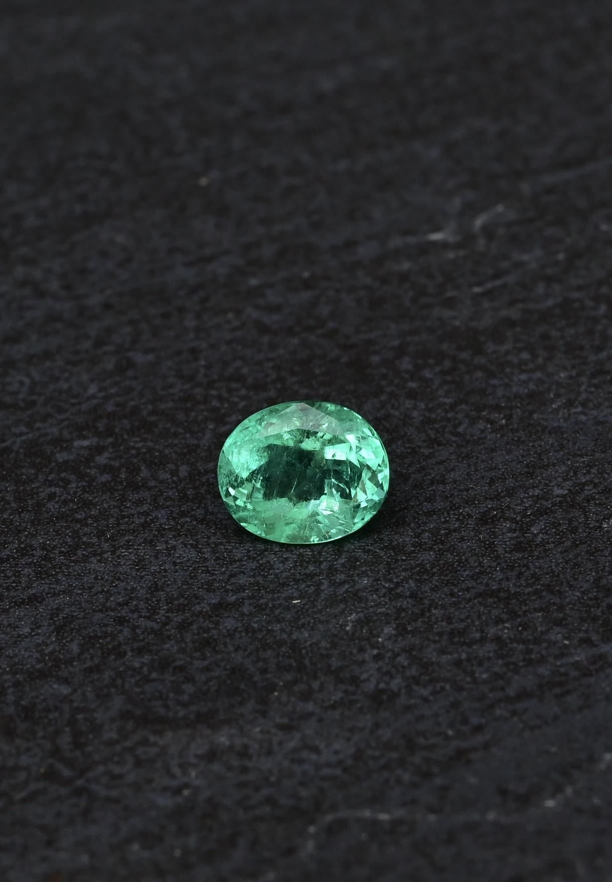 GIA Certified 1.84 Carat Oval Emerald – Transparent Green, Clarity Enhanced (F2)
