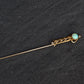 10K Yellow Gold Opal & Pearl Stick Pin