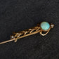 10K Yellow Gold Opal & Pearl Stick Pin