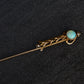 10K Yellow Gold Opal & Pearl Stick Pin