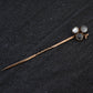 Gorgeous 10K Antique Stick Pin With 3  Moonstones