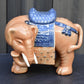 Pair of Chinese Late Qing / Republic Period Porcelain Elephants