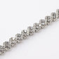 14K White Gold Diamond Bracelet • 3.2–3.5ct Natural Diamonds • 7.25” • 16.14g