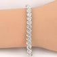14K White Gold Diamond Bracelet • 3.2–3.5ct Natural Diamonds • 7.25” • 16.14g