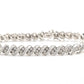 14K White Gold Diamond Bracelet • 3.2–3.5ct Natural Diamonds • 7.25” • 16.14g