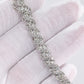 14K White Gold Diamond Bracelet • 3.2–3.5ct Natural Diamonds • 7.25” • 16.14g
