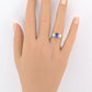 14K Yellow Gold Tanzanite Ring • 1.22ct Oval Tanzanite Diamond Accents Size 7
