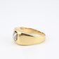 14K Yellow Gold Men’s Diamond Ring • .95ct Round Brilliant  • Size 9.25