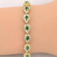 14K Yellow Gold Emerald & Diamond Bracelet • 16.44g • 2.2–2.5ct Emeralds