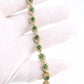 14K Yellow Gold Emerald & Diamond Bracelet • 16.44g • 2.2–2.5ct Emeralds