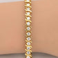 18K Yellow Gold Diamond Tennis Bracelet • 23.31g • 35 Natural Diamonds