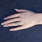 14K White & Yellow Gold Ring with 1.67 Carats of Natural Diamonds, Size 6