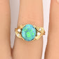 GIA Certified 2.40ct Natural Black Opal & Diamond Ring 14K Yellow Gold