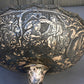 Antique Persian Silver Centerpiece Bowl – Hand-Engraved Qajar Court Scenes