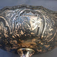 Antique Persian Silver Centerpiece Bowl – Hand-Engraved Qajar Court Scenes