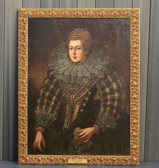 Portrait of a Noblewoman of the Habsburg Court – Oil on Canvas by Otto van Veen