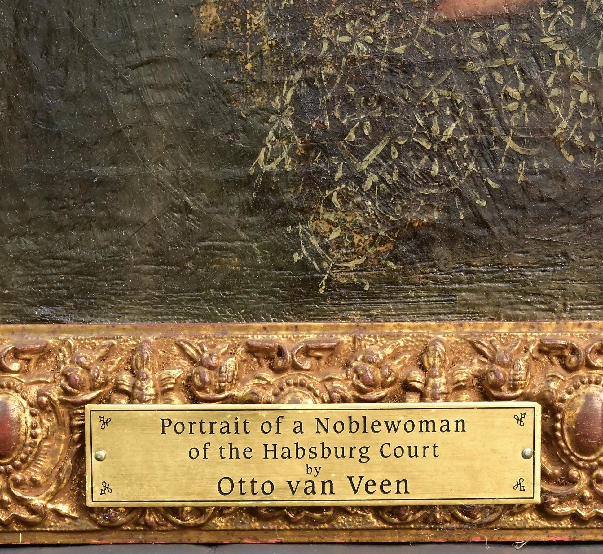 Portrait of a Noblewoman of the Habsburg Court – Oil on Canvas by Otto van Veen