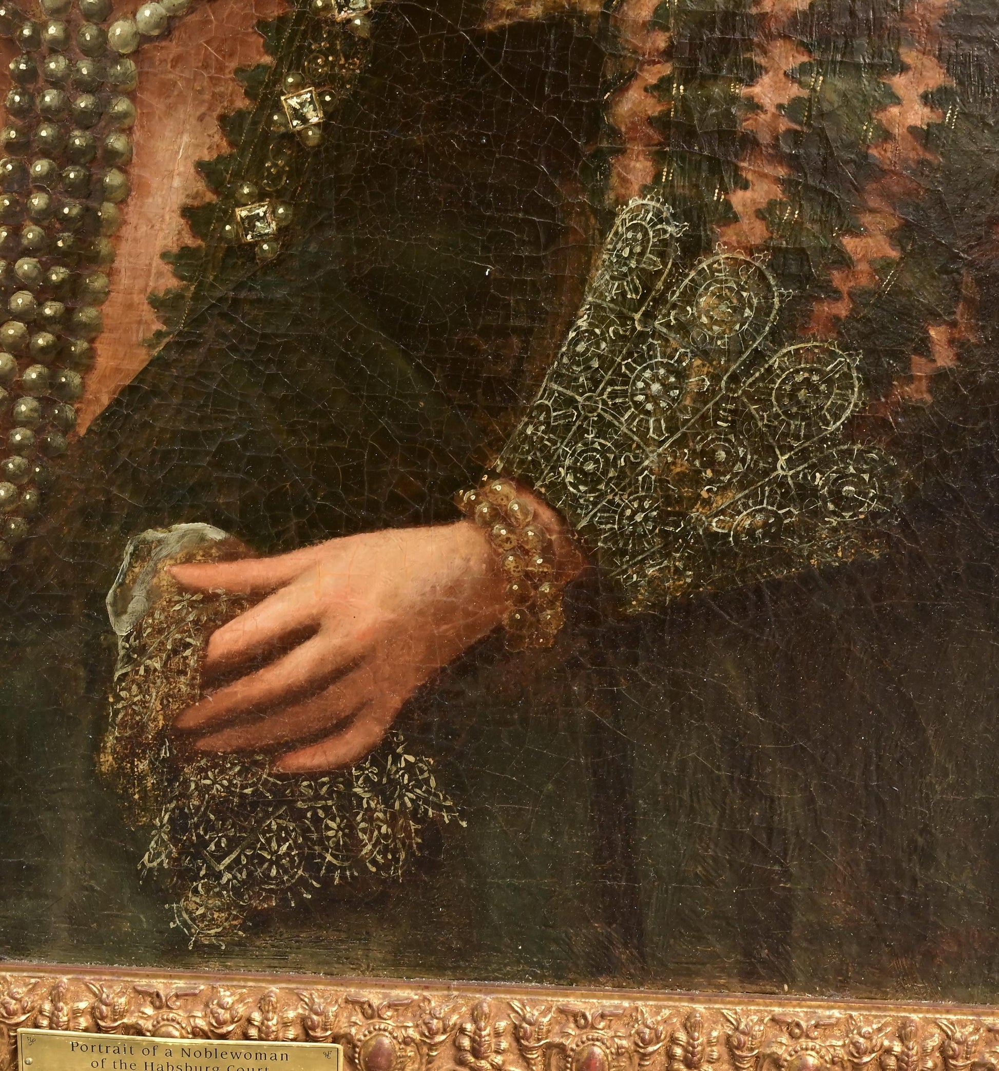 Portrait of a Noblewoman of the Habsburg Court – Oil on Canvas by Otto van Veen
