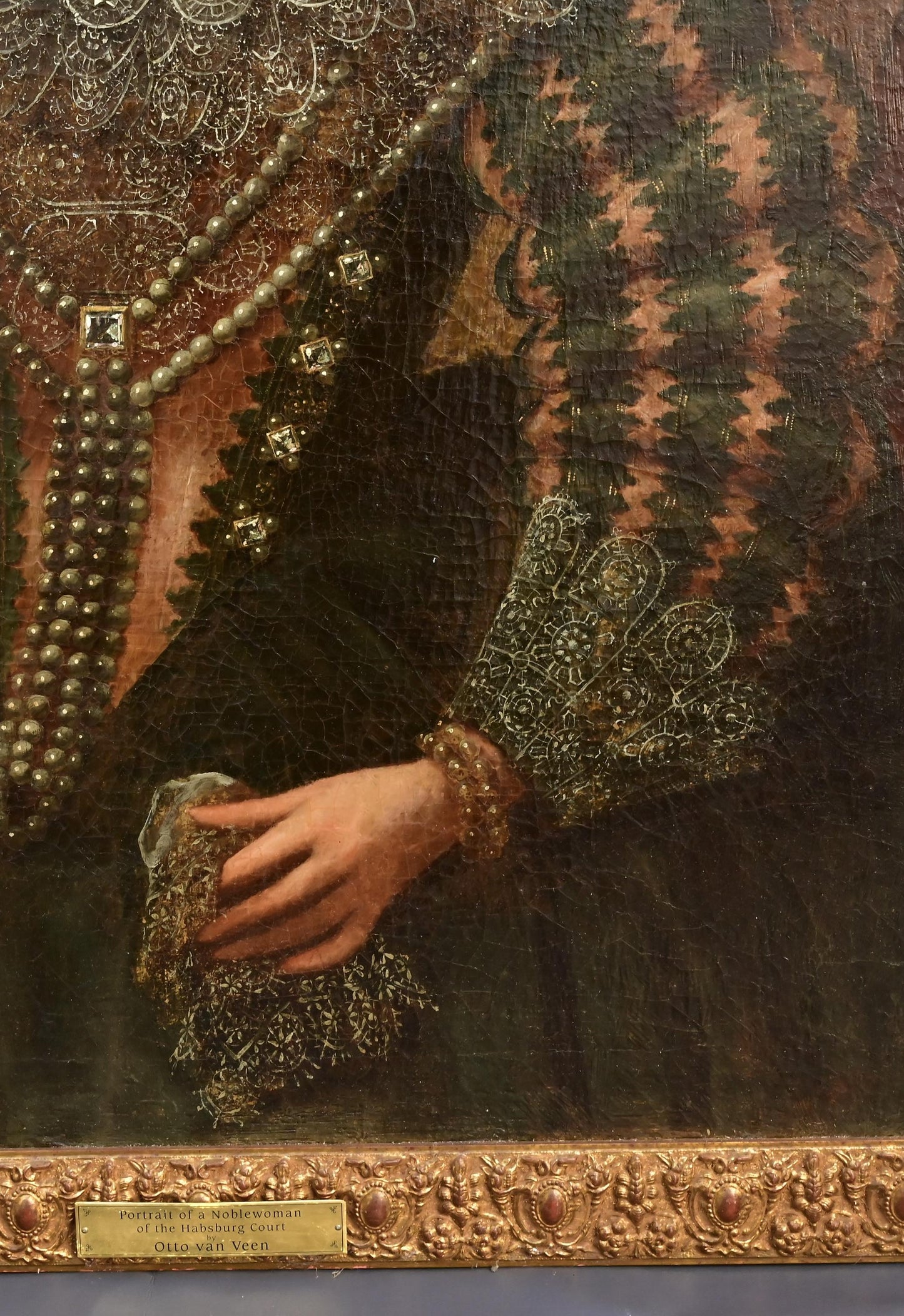 Portrait of a Noblewoman of the Habsburg Court – Oil on Canvas by Otto van Veen