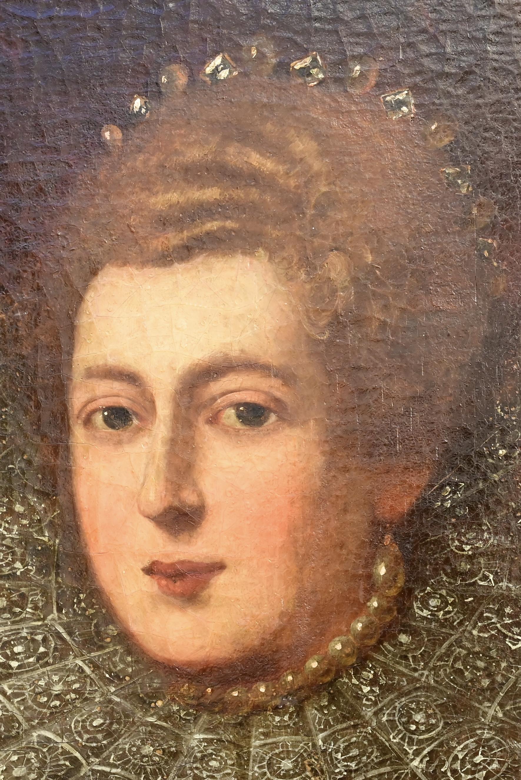 Portrait of a Noblewoman of the Habsburg Court – Oil on Canvas by Otto van Veen