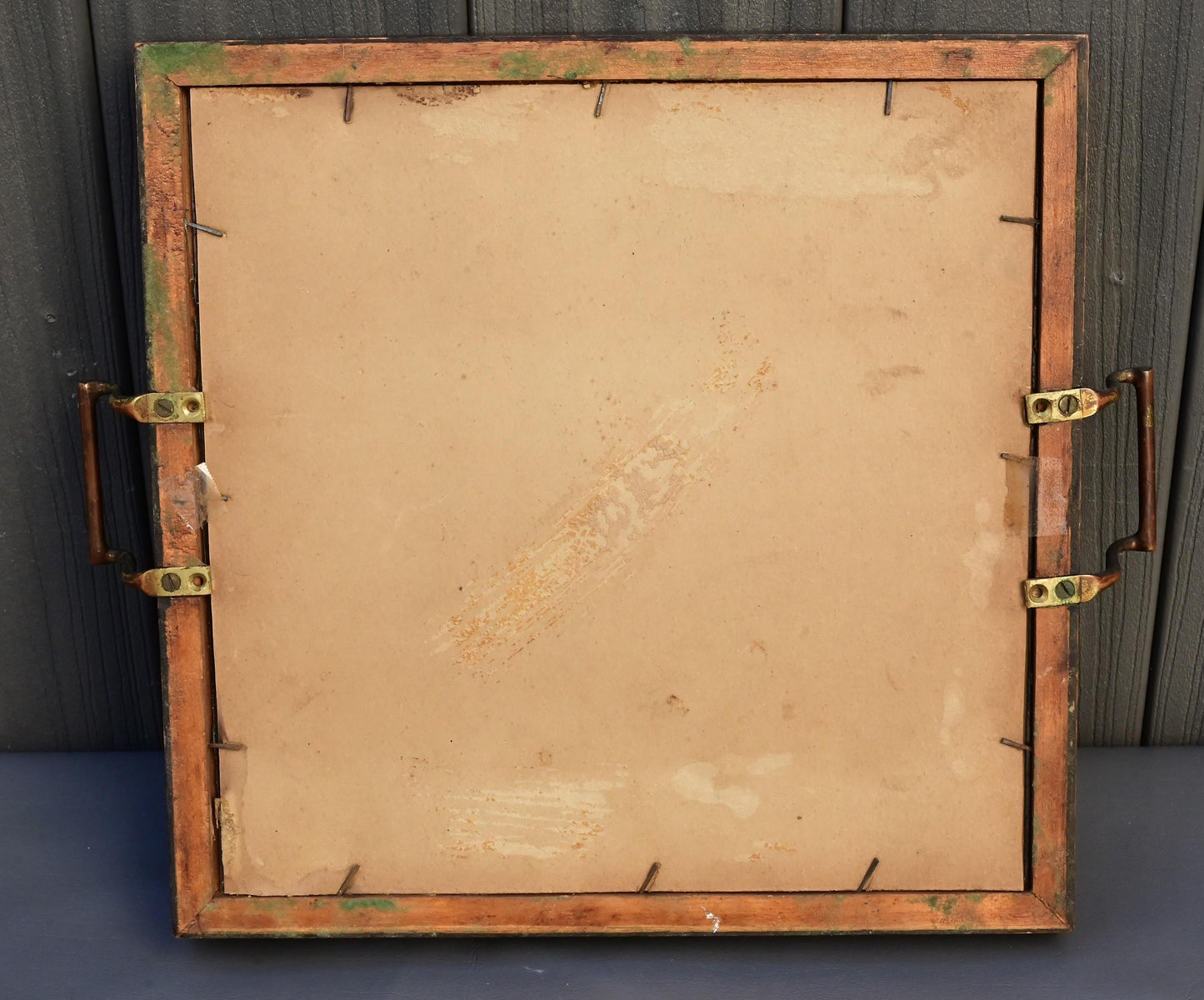 Antique Chinese Qing Dynasty Silk Embroidered Rank Badge Mounted in Tray