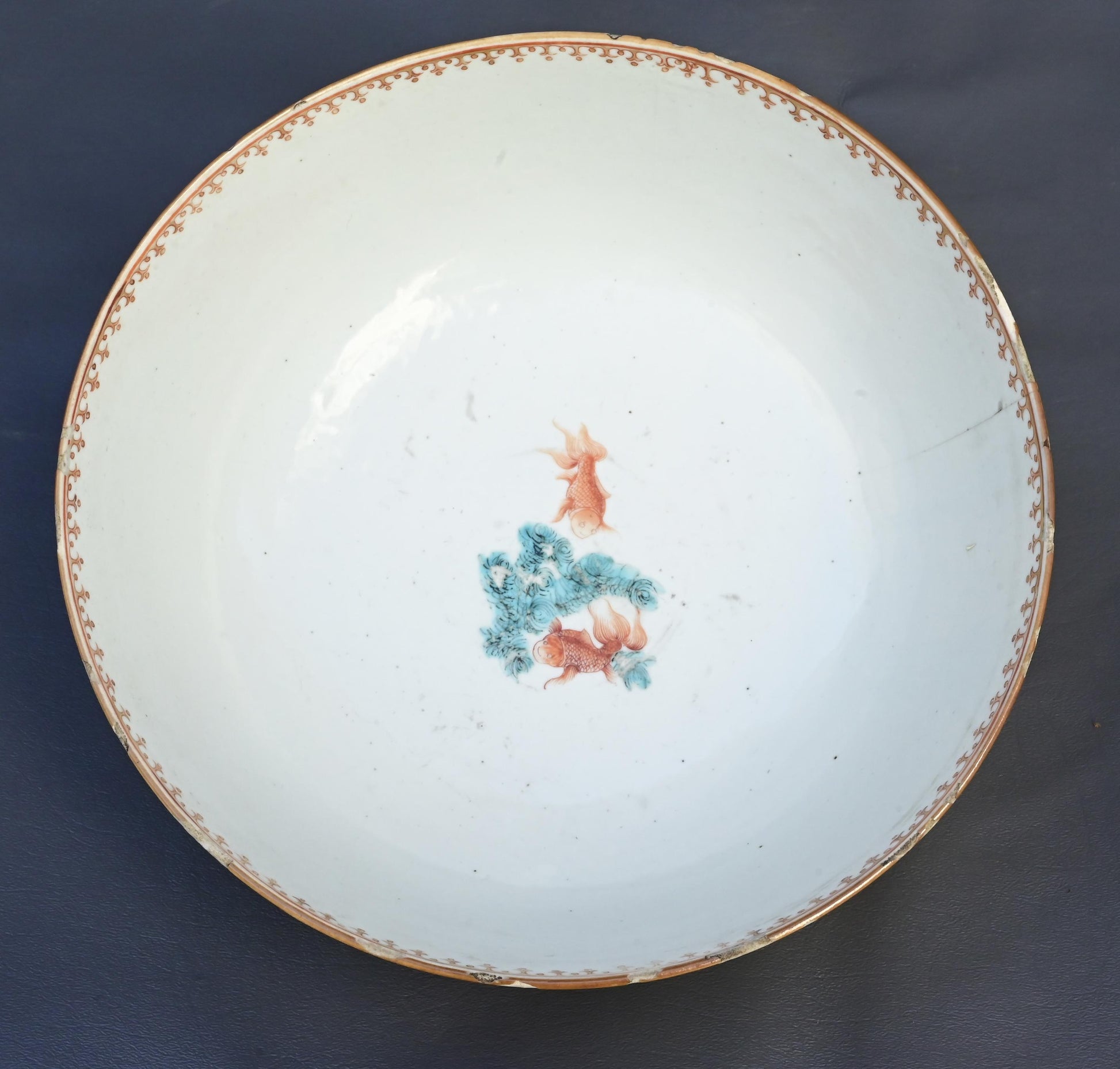 18th Century Chinese Export Famille Rose Porcelain Bowl with European Subject