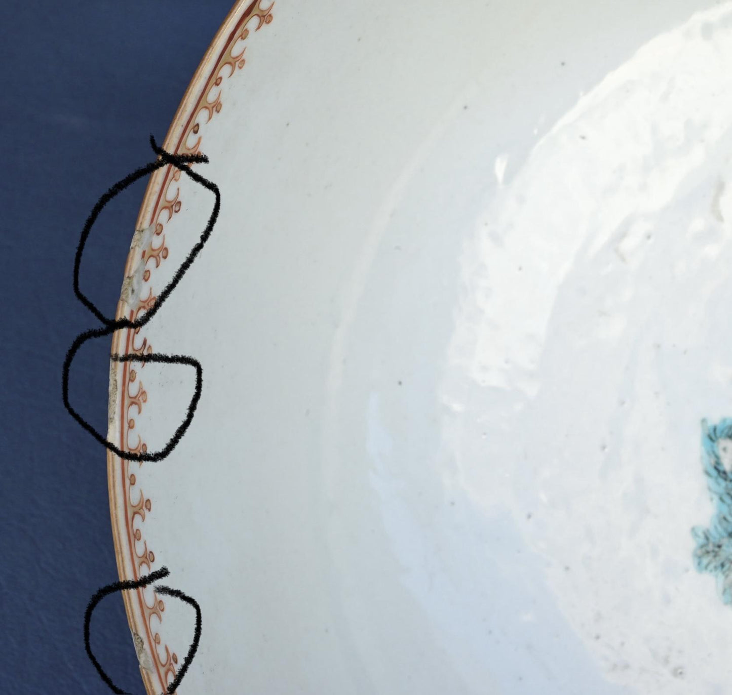 18th Century Chinese Export Famille Rose Porcelain Bowl with European Subject