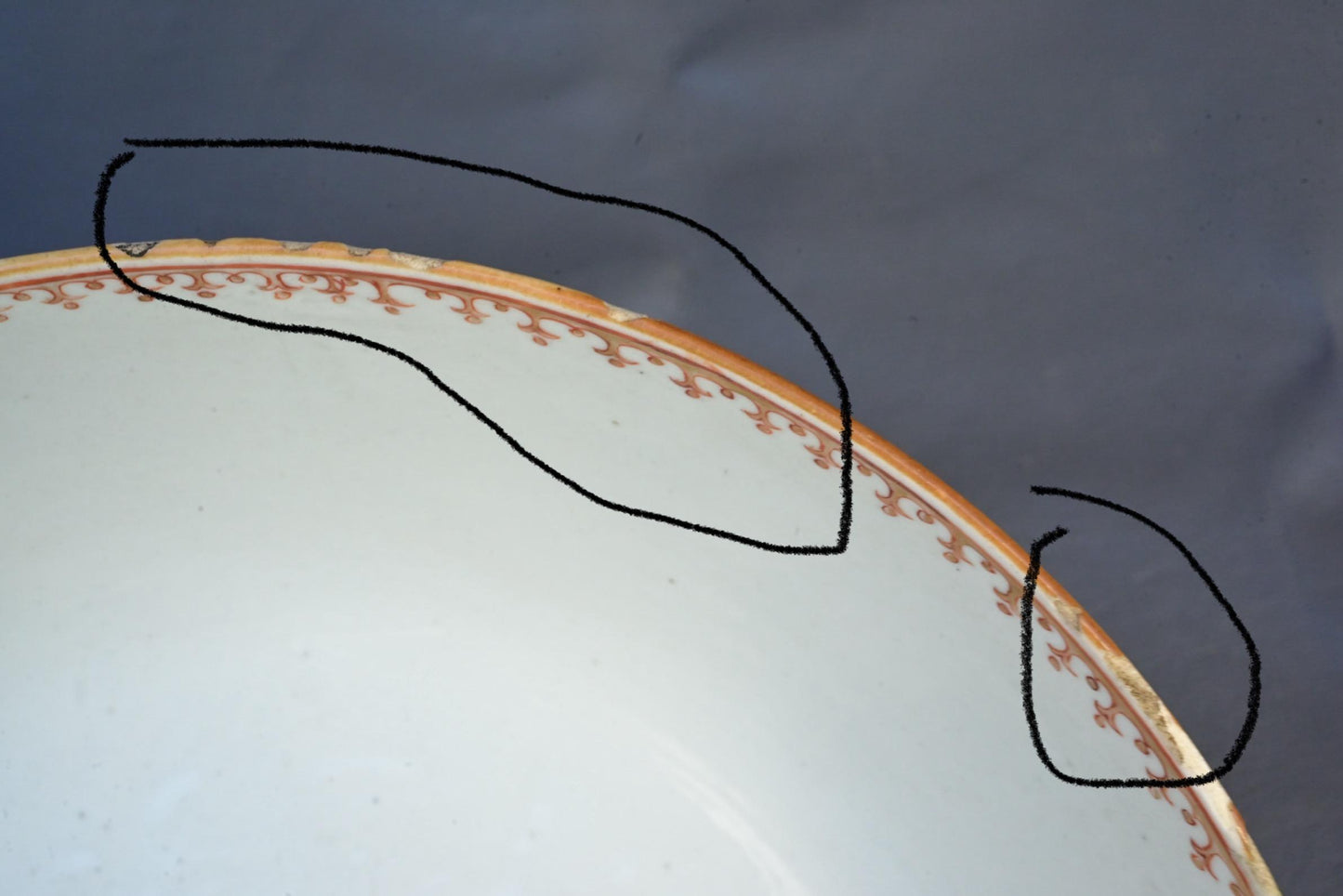 18th Century Chinese Export Famille Rose Porcelain Bowl with European Subject