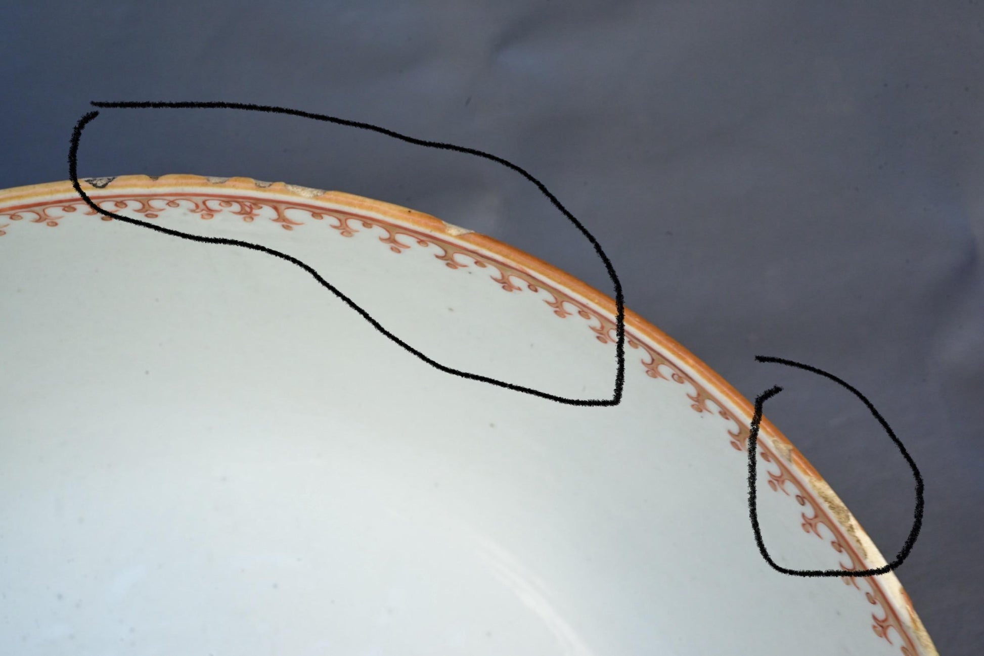 18th Century Chinese Export Famille Rose Porcelain Bowl with European Subject