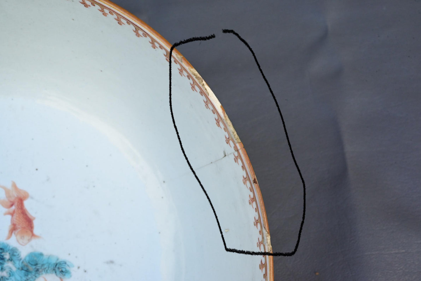 18th Century Chinese Export Famille Rose Porcelain Bowl with European Subject