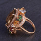 14K Rose Gold Levian Ring With Smokey Quartz Fine Beautiful Color Gemstones