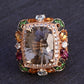 14K Rose Gold Levian Ring With Smokey Quartz Fine Beautiful Color Gemstones