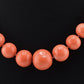 Antique Art Deco Japanese Momo Coral Necklace 50.18g 14K Gold Clasp 23¾"