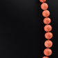 Antique Art Deco Japanese Momo Coral Necklace 50.18g 14K Gold Clasp 23¾"