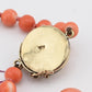 Antique Art Deco Japanese Momo Coral Necklace 50.18g 14K Gold Clasp 23¾"