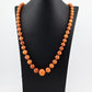 Vintage Baltic Amber Necklace 38.72g 27.5" Egg-Shaped Graduated Beads Natural