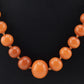 Vintage Baltic Amber Necklace 38.72g 27.5" Egg-Shaped Graduated Beads Natural