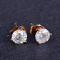 IGI Certified 14K Yellow Gold Diamond Stud Earrings | 1.00ct Total (0.50ct Each)