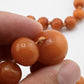 Vintage Baltic Amber Necklace 38.72g 27.5" Egg-Shaped Graduated Beads Natural