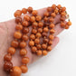 Vintage Baltic Amber Necklace 38.72g 27.5" Egg-Shaped Graduated Beads Natural