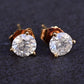 IGI Certified 14K Yellow Gold Diamond Stud Earrings | 1.00ct Total (0.50ct Each)