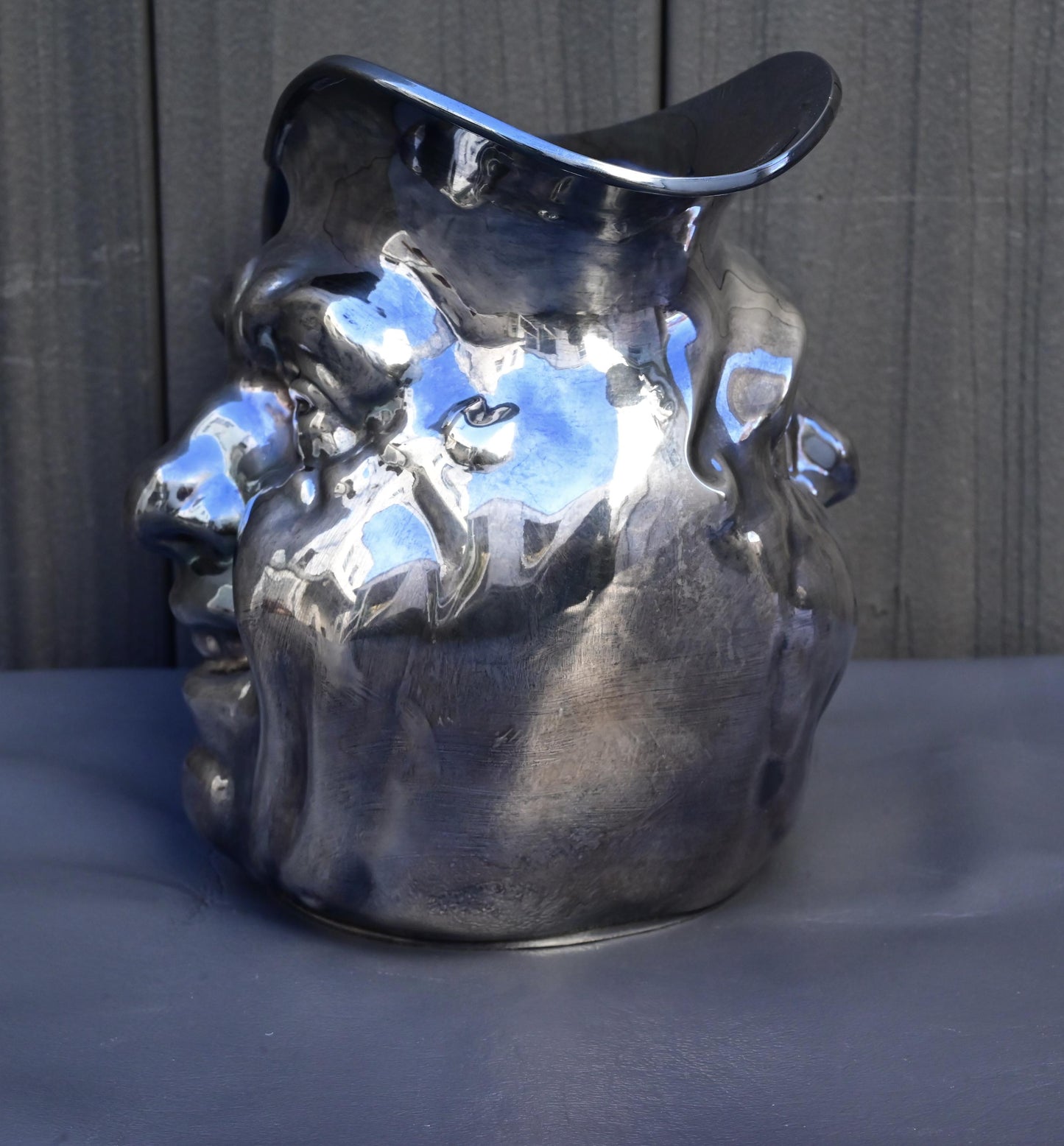 Antique Reed & Barton Silver-Plated “Jolly Face” Pitcher Jug Sunny Jim