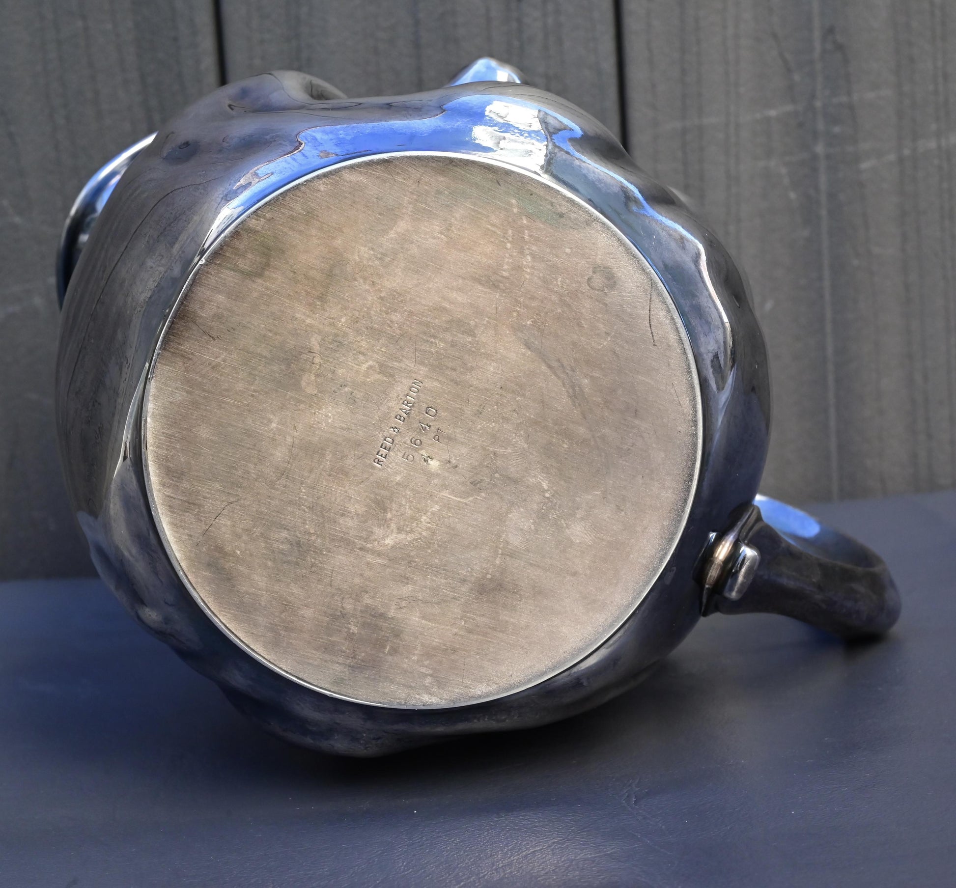 Antique Reed & Barton Silver-Plated “Jolly Face” Pitcher Jug Sunny Jim