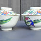 Pair of Antique Chinese Qing Dynasty Porcelain Covered Bowls – Children at Play