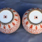 Pair of Antique Chinese Porcelain Ginger Jars – Red Floral Scroll Design